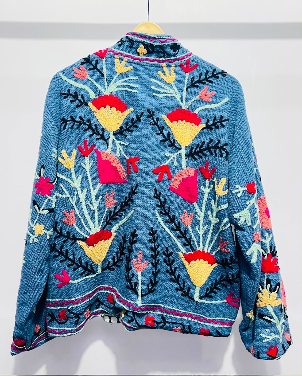 Jacket Cotton - Blue & Red