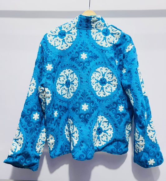 Jacket Cotton - Blue & White