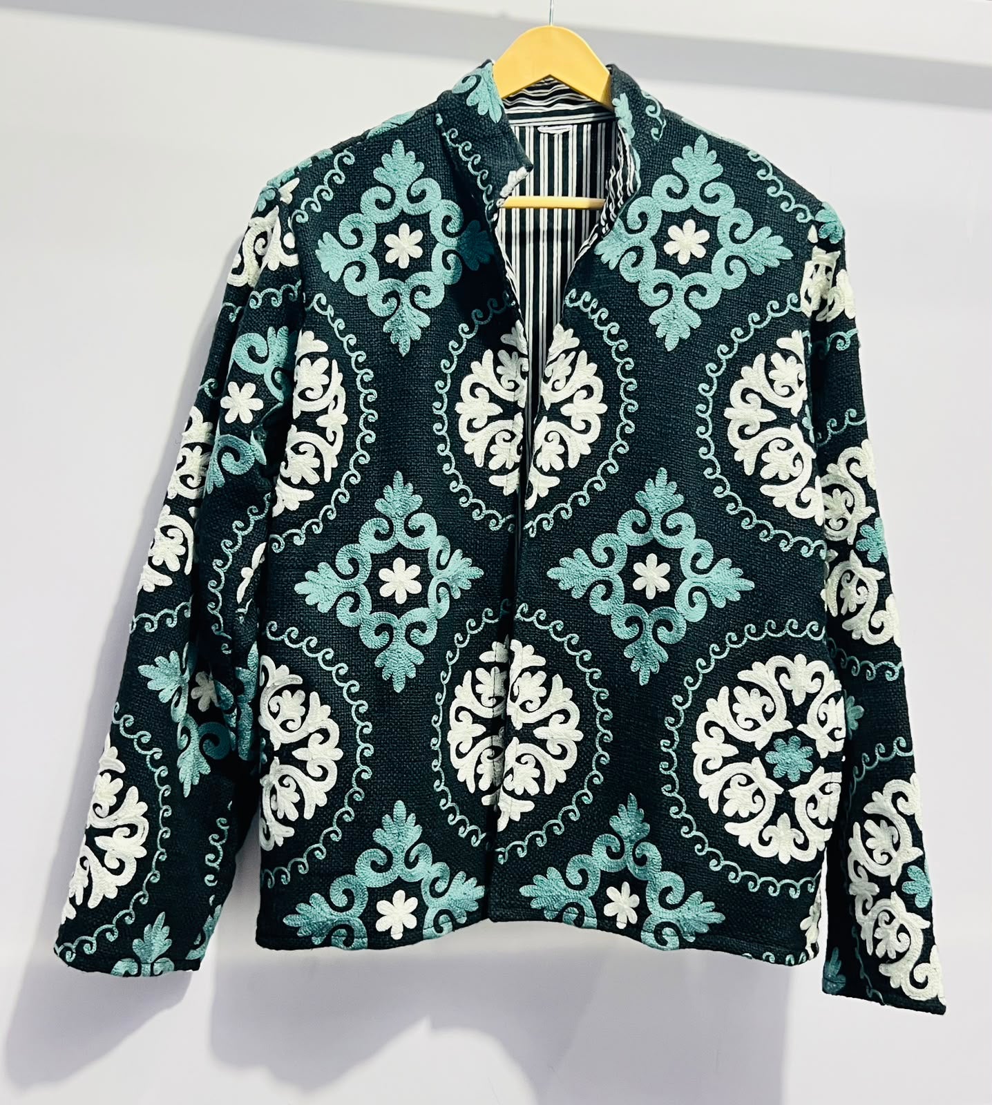 Jacket Cotton - Green & White