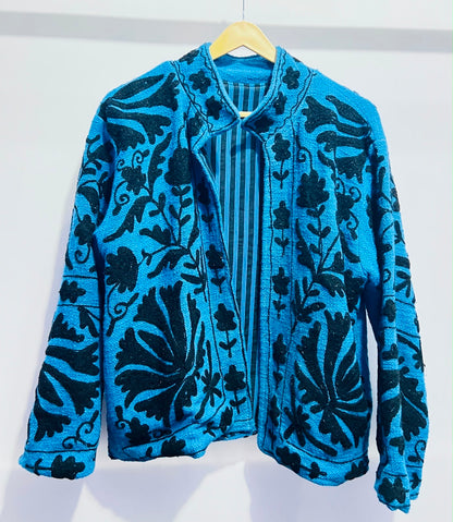 Jacket Cotton - Blue & Black