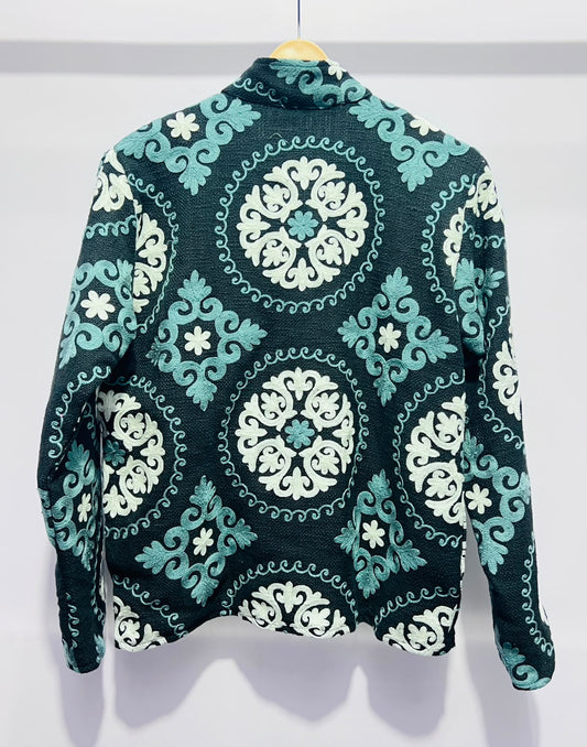 Jacket Cotton - Green & White