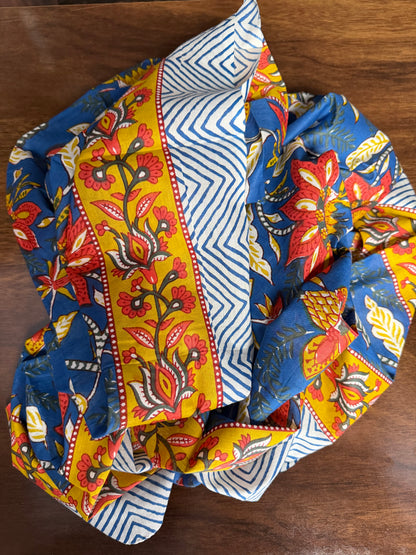 Block Print Sarong - French Floral