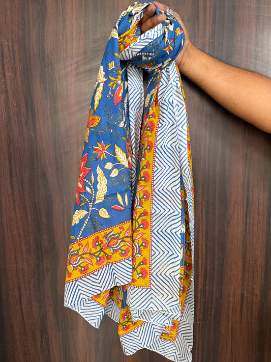 Block Print Sarong - French Floral